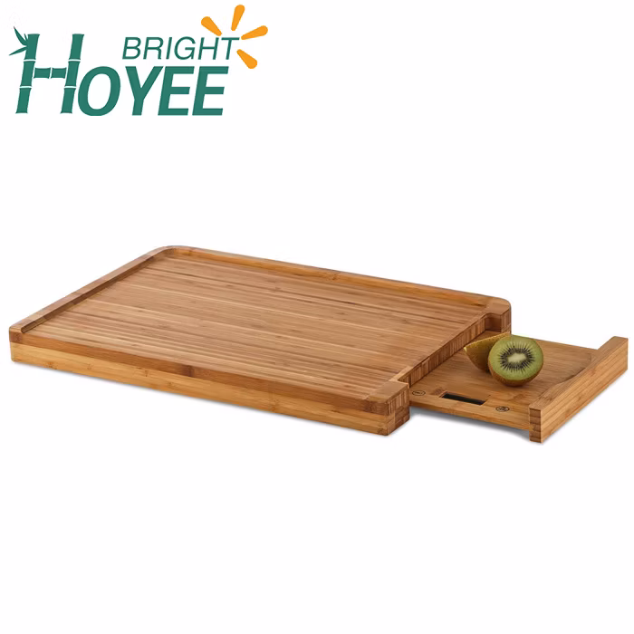 New Arrival Eco-Friendly Kitchen Scale Bamboo Chopping Board Scale Baking Scale