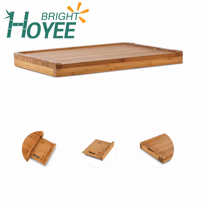 New Arrival Eco-Friendly Kitchen Scale Bamboo Chopping Board Scale Baking Scale