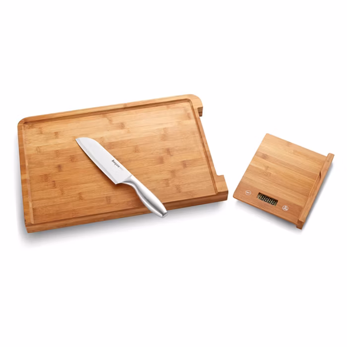 New Arrival Eco-Friendly Kitchen Scale Bamboo Chopping Board Scale Baking Scale