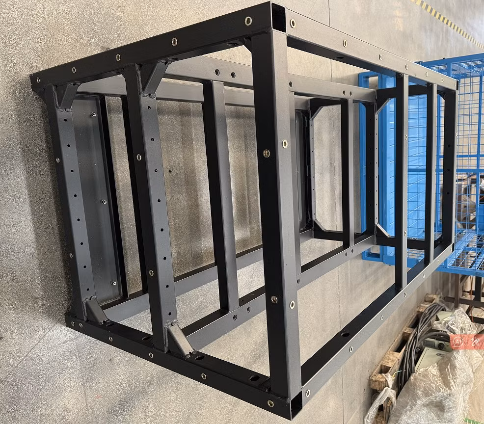 Stackable Detachable Black Metal Rack for Versatile Storage Solutions Durable Metal Storage Rack Functional Detachable Metal Rack