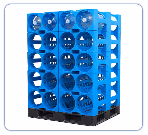 Durable Product One-Piece Injection-Molded Lower Overhead Expenses Experts Heavy Duty 3-Tier 5 Gallon Stand Water Bottle Storage Racks for Kitchen