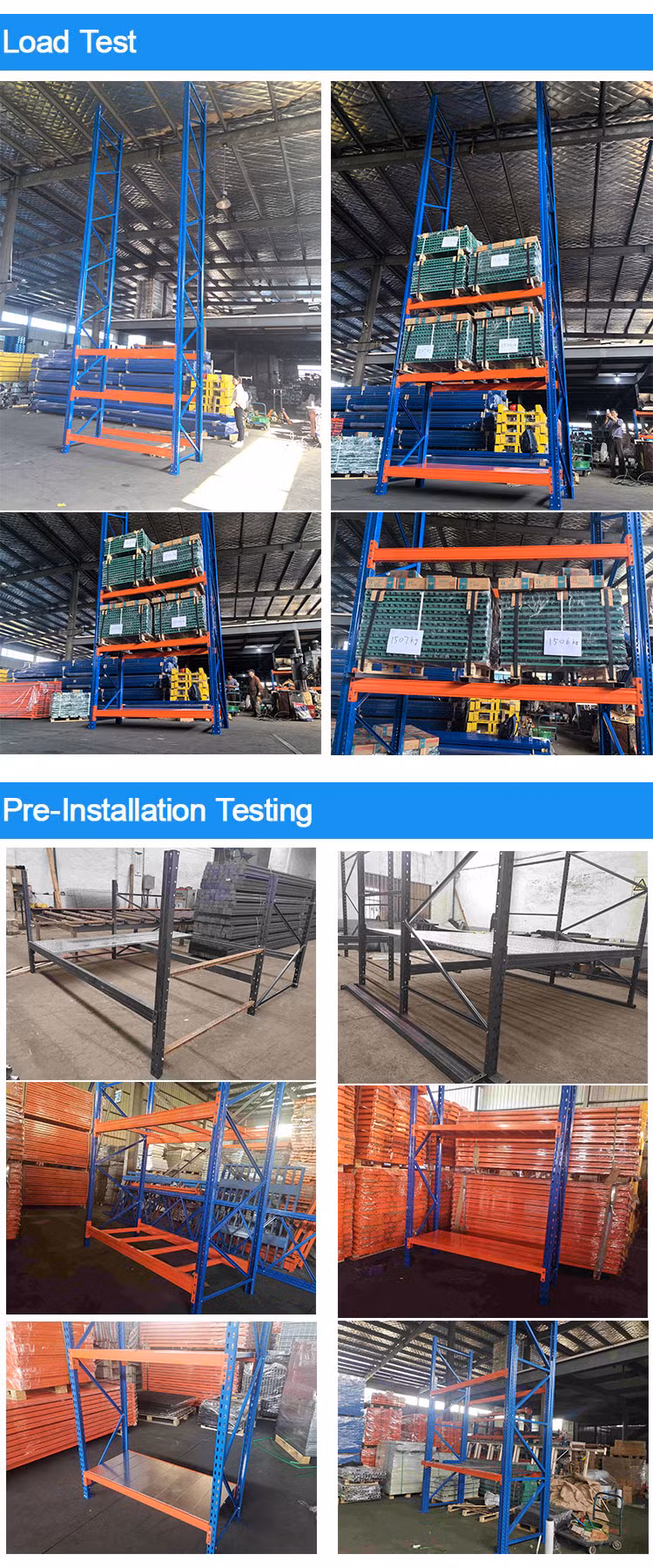 China Manufacturers Good Price Industrial Adjustable Beam Shelving Warehouse Cargo Goods Storage Rack Heavy Duty Metal Steel Structure Selective Pallet Racking