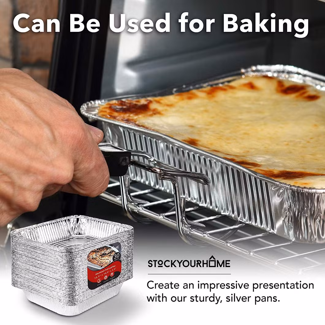 High Quality Silver Aluminium Foil Container Box Tray Used for Hot Food Packing Baking, Find Details and Price About Foil Container Aluminum Foil Container From