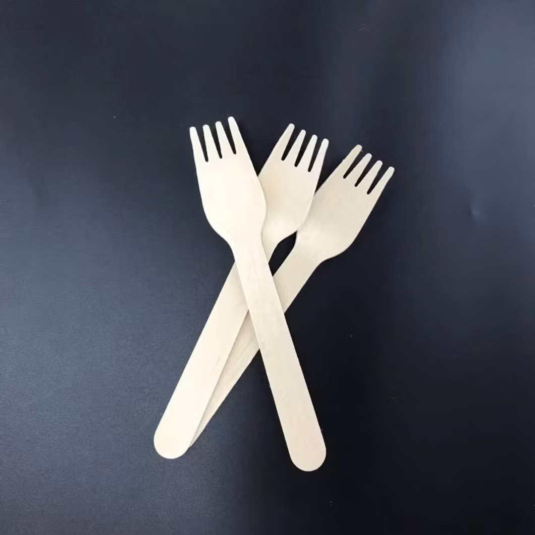 Natural Disposable Wooden Cutlery Set 100% Biodegradable & Plastic Free Bamboo Cutlery Set