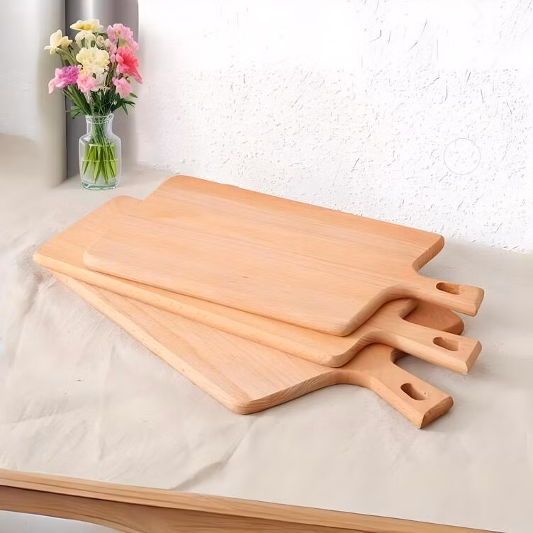 Customizable Beech Cutting Board with Pattern