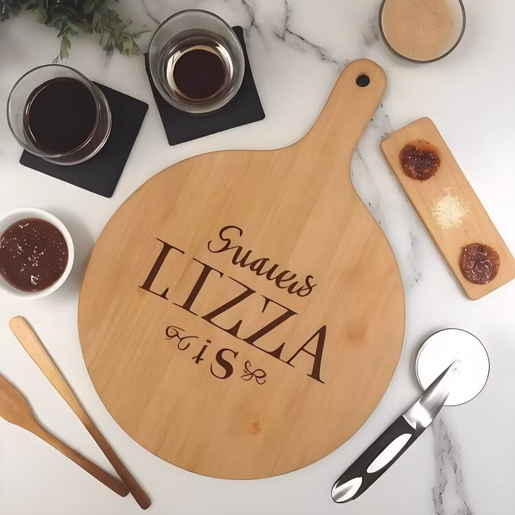 Customizable Beech Cutting Board with Pattern