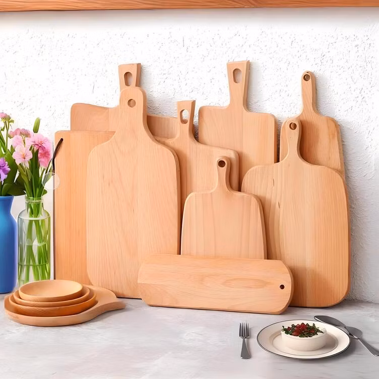 Customizable Beech Cutting Board with Pattern