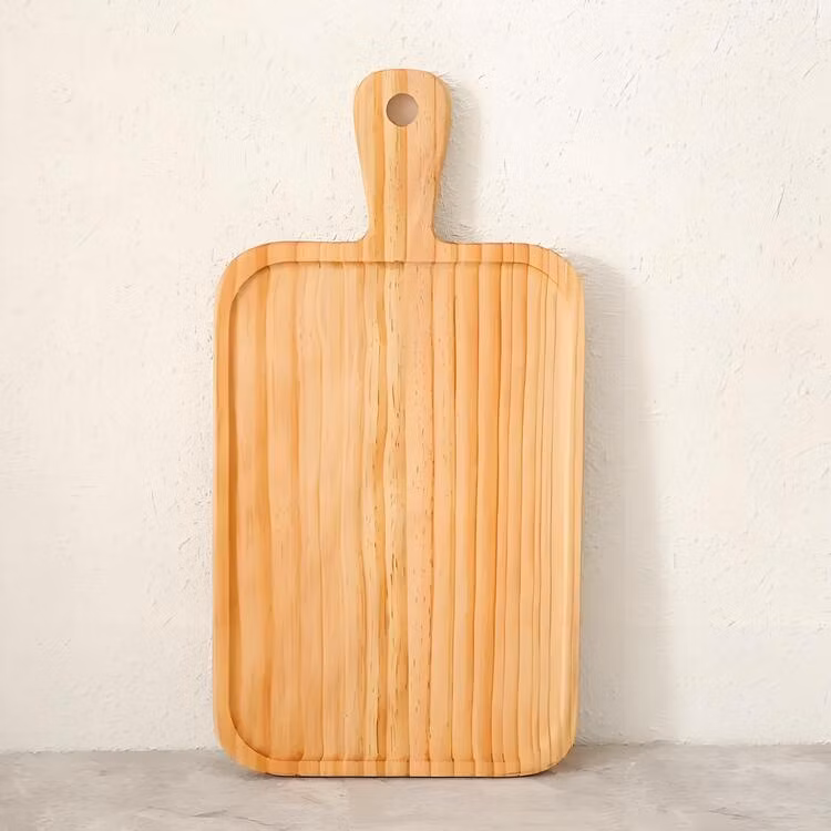 Customizable Beech Cutting Board with Pattern
