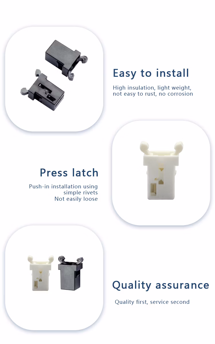 Dl-6 Furniture Push Open Latch Closed Small Catch Switch Press Without Handles