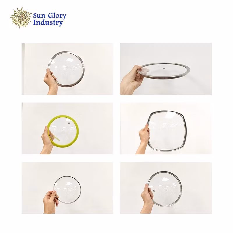 Modern Kitchen Designs Various Size Universal Tempered Glass Lid Machine G Type