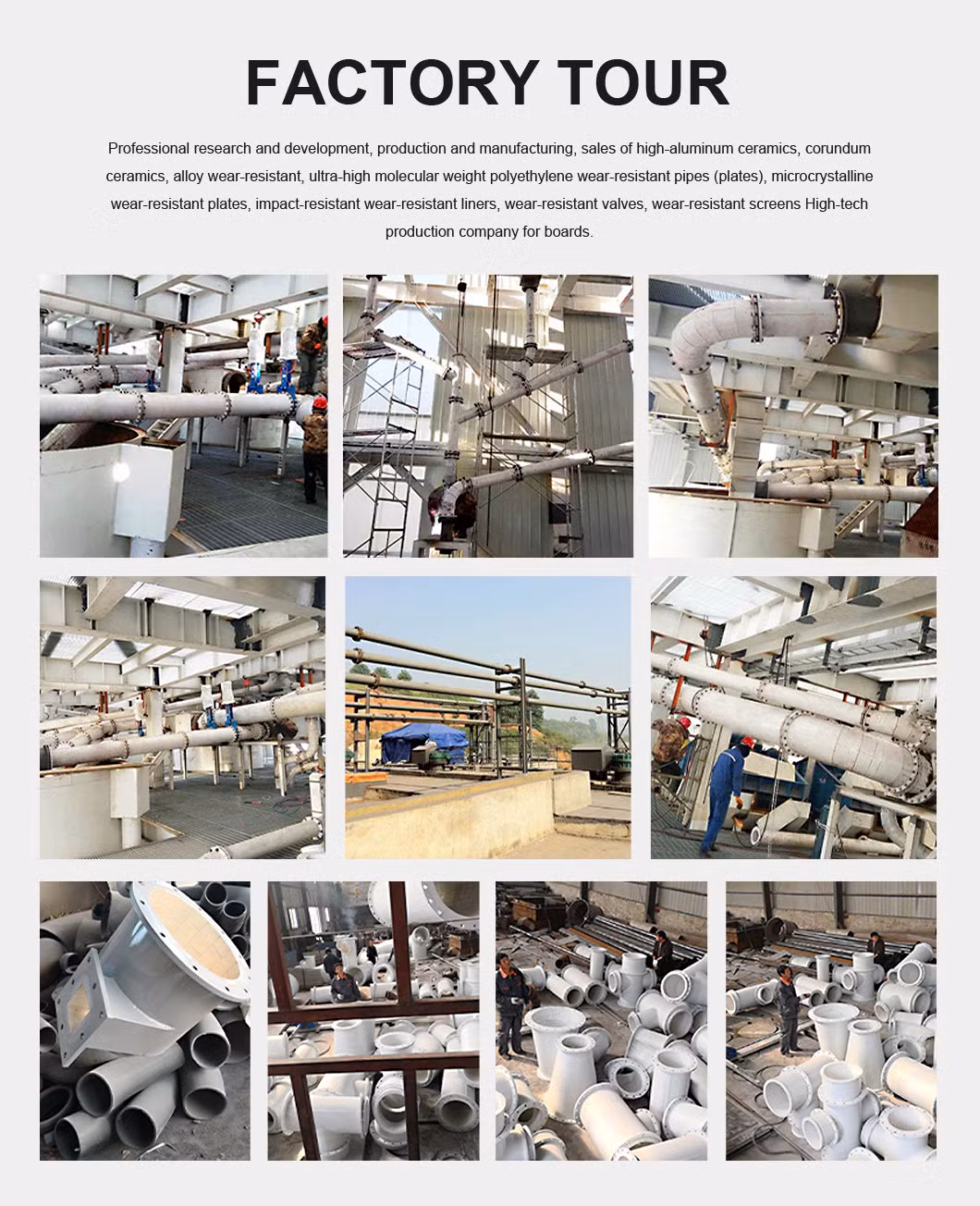 Ceramic-Steel Composite Pipes Widely Used in Electric Power Steel Metallurgy Mining