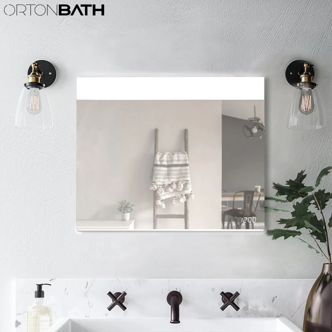 Ortonbath Round Backlit Mirror Bathroom 28 Inch LED Round Mirror with Lights Anti-Fog Circle Lighted Mirror Dimmable Wall Mirror Large Illuminated Vanity Makeup