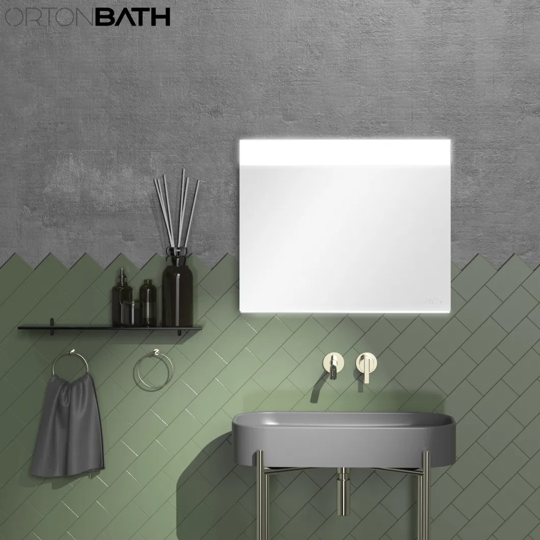 Ortonbath Round Backlit Mirror Bathroom 28 Inch LED Round Mirror with Lights Anti-Fog Circle Lighted Mirror Dimmable Wall Mirror Large Illuminated Vanity Makeup