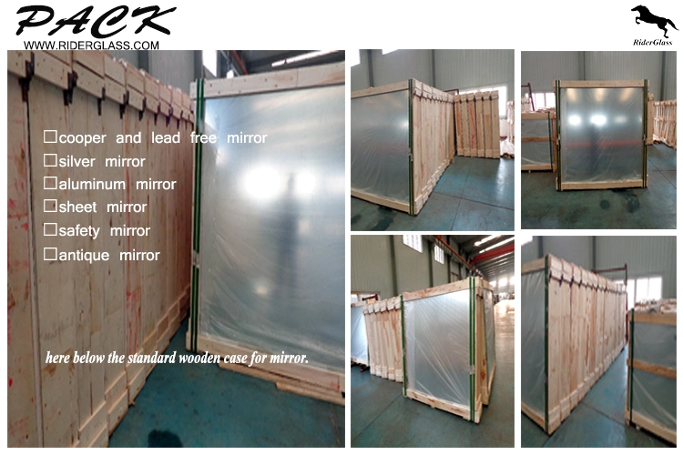 Hot Clear/Color/Aluminium/Silver/Antique/Decorative/Bathroom/ Decorative/Safety/Unframed/ Double Coated Float Sheet Mirror 2mm 3mm 4mm 5mm 6mm