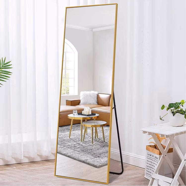 Syfm-1 Large Wall Aluminum Alloy Frame Mirror Floor Dressing Table Simple Mirror for Rame Mirror