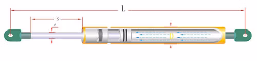 Medical Equipments Industry Leading Factory Price Stainless Steel Gas Strut