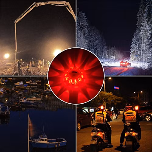 Low Price Magnetic Base Emergency Tool Road Safety Flashing LED Flash Lamp Flares Roadside Auto Car Traffic Warning Light