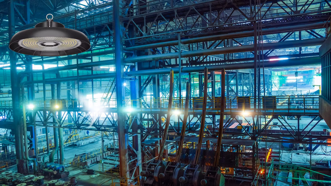 100W 150W 200W 240W 300W High Power Factory Price IP65 Explosion Proof LED High Bay Light with Emergency Back up for Warehouse and Factory