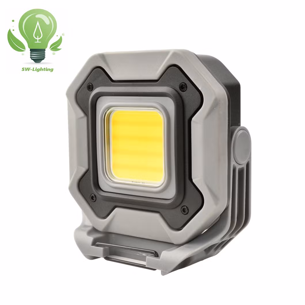 1200lm Emergency Waterproof Battery USB Portable Rechargeable LED COB Work Light