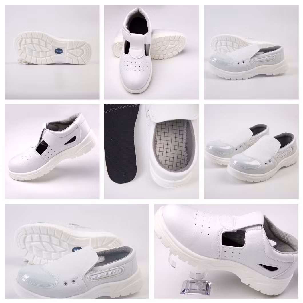 Wholesale Stock Lightweight Anti-Slip En ISO 20345 S3 Men Women Lab Cleanroom ESD Anti-Static Industrial Work Safety PU Sole Steel Toe Caps Shoe
