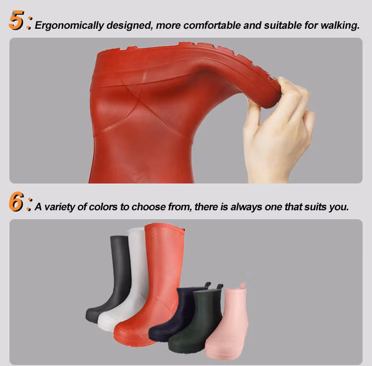 Thick Waterproof Outdoor Fishing Work TPE Knee Height Boot for Workers