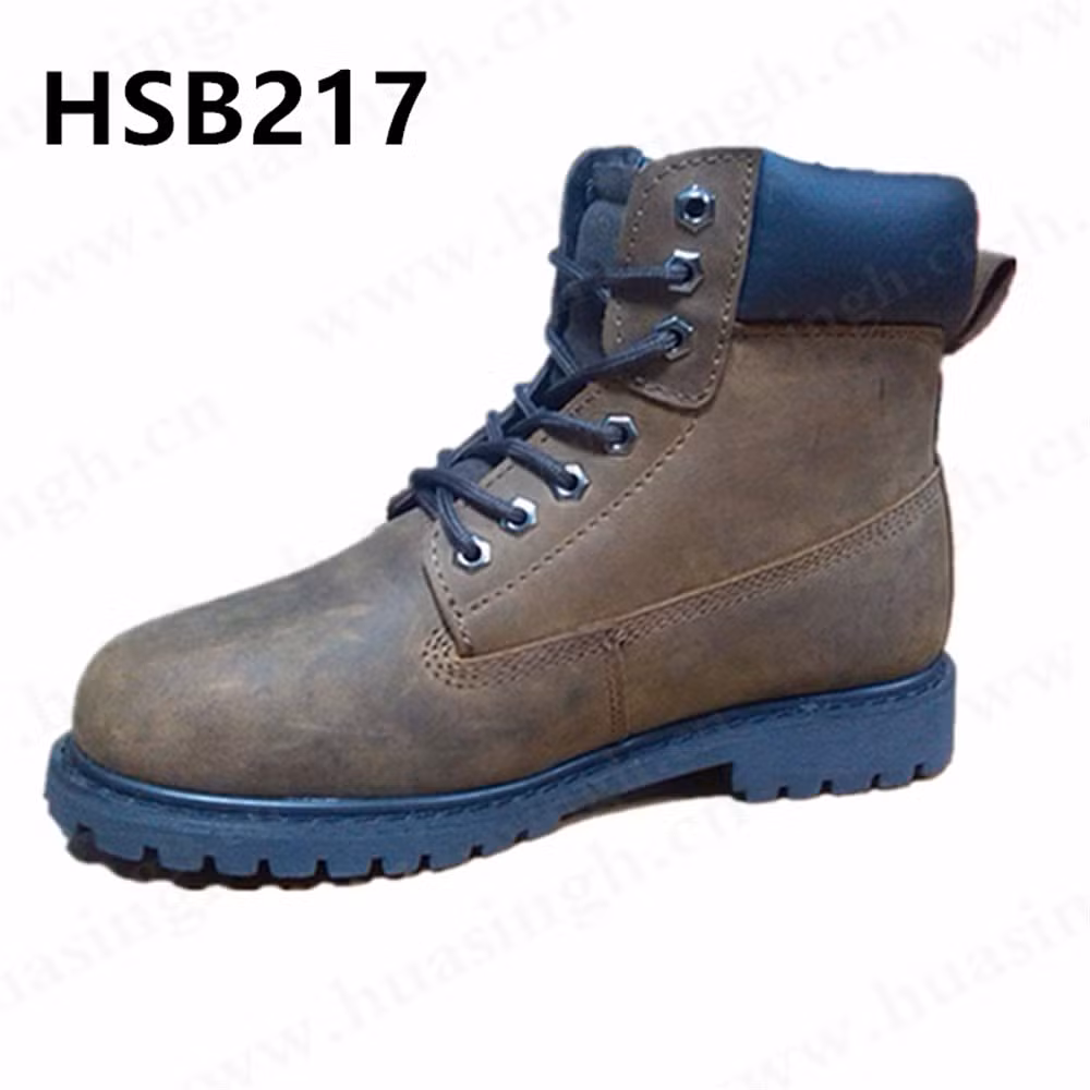 Ywq, Europe Market Popular Premium Nubuck Leather Work Boot Hard Durable Goodyear Technology Welt Safety Boot HSB217