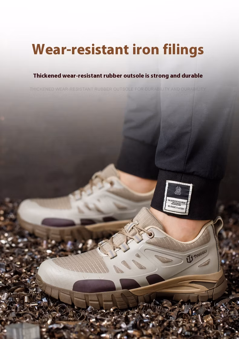 Leather Slip Resistant Steel Toe Protection Middle Cut Safety Boot