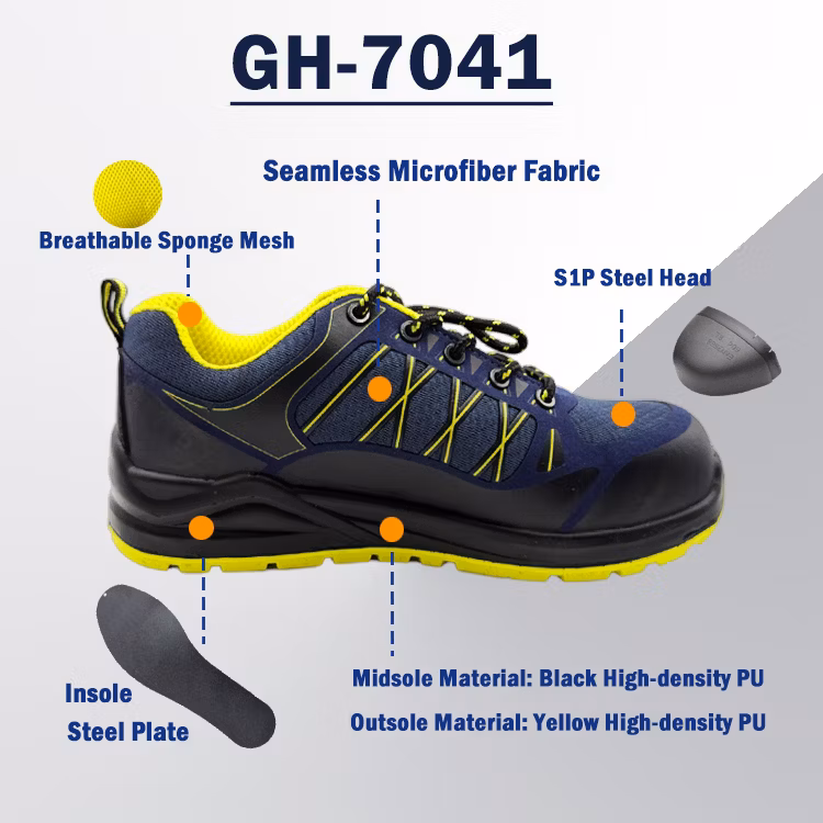 Genuine Leather Industrial Industry Steel Toe Safety Work Shoes for Men Europe Best Workman Steel Toe Boots CE Safety Shoes for Feet Protection