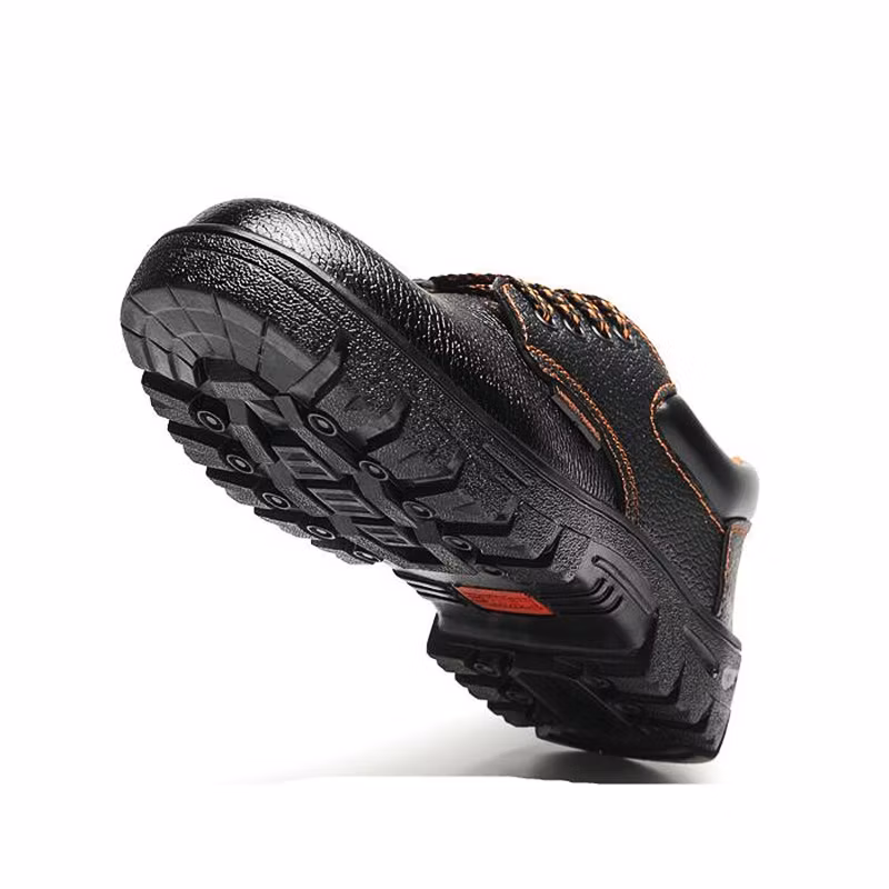 Construction Working Safety Shoes Labor Genuine Leather Steel Toe Boots Discount