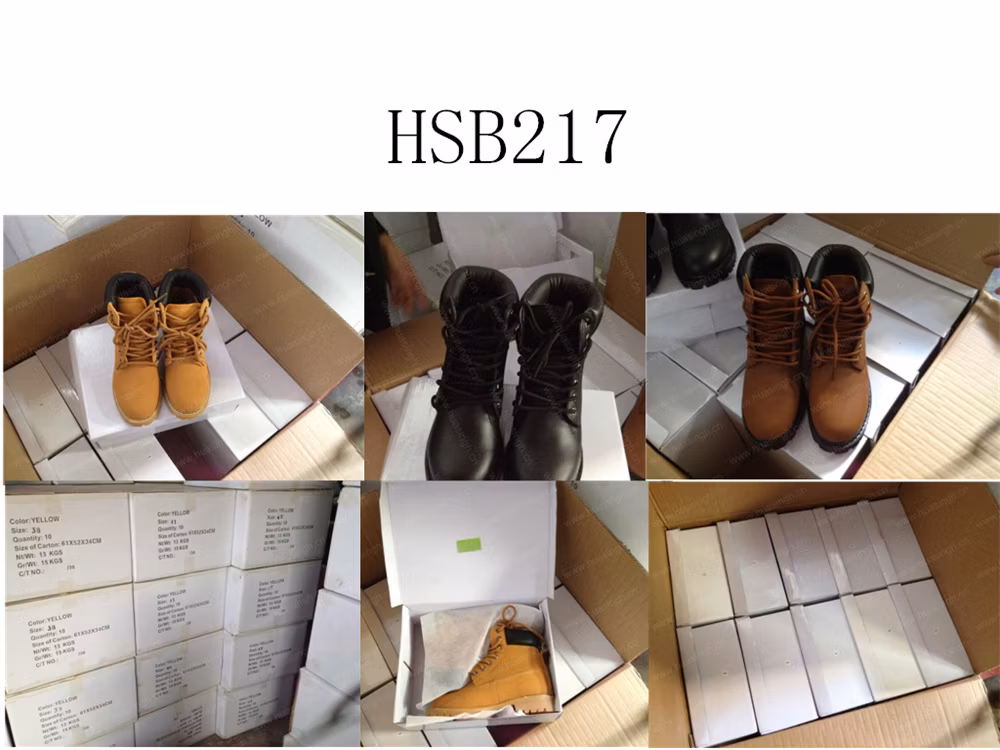 Ywq, Europe Market Popular Premium Nubuck Leather Work Boot Hard Durable Goodyear Technology Welt Safety Boot HSB217