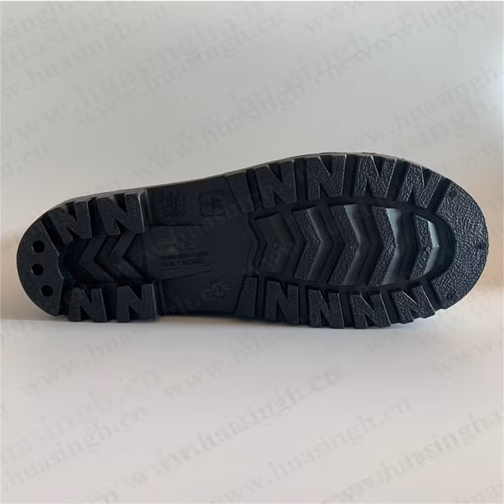 Lxg, Thickened PVC Material Waterproof Outdoor Rain Boot Steel Toe Insert Anti-Puncture Pink Color Gumboot Hsr009