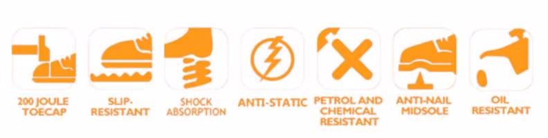 Oil Slip Resistance Puncture-Proof Steel Toe Light Weight Safety Shoes for Logistics