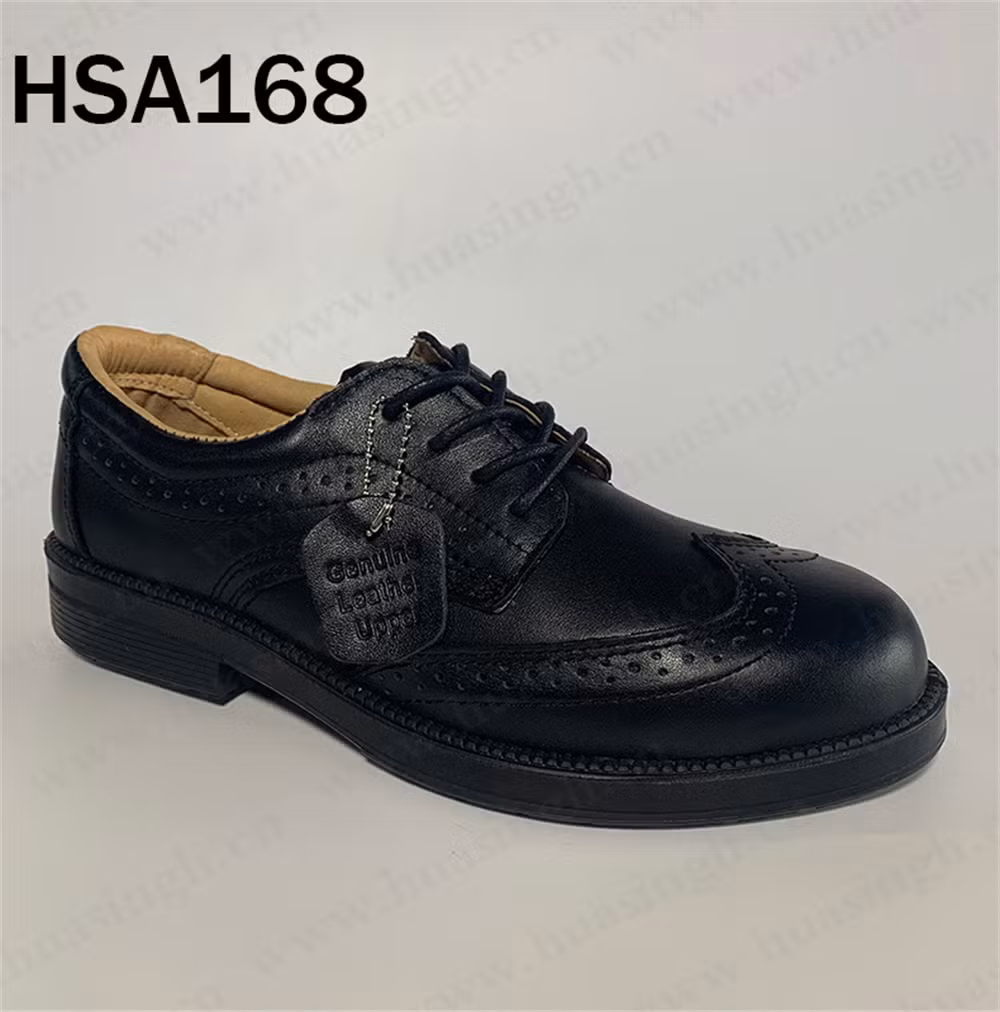 Lxg, Kenya Market Popular Steel Toe Insert Manager Safety Shoe Durable PU Outsole Men Safety Boot for Industrial Worker Hsa168