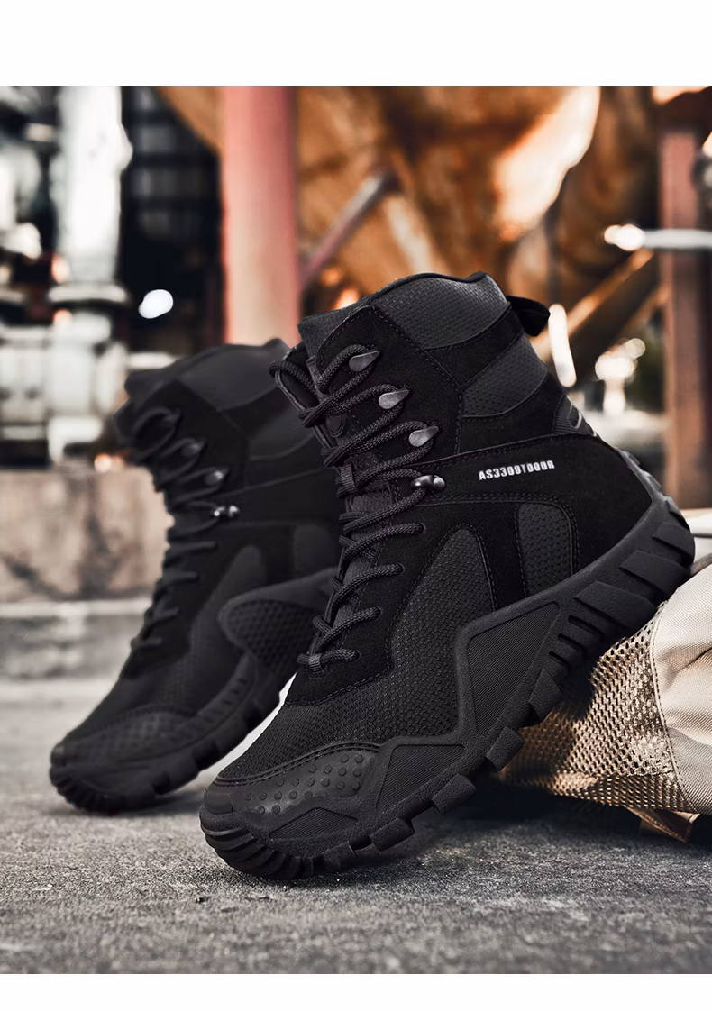 Gum Rubber Waterproof Climbing Sneakers Wholesale Winter Light Weight Camouflaged Mens Insulated Breathable Hunting Tactical Boots
