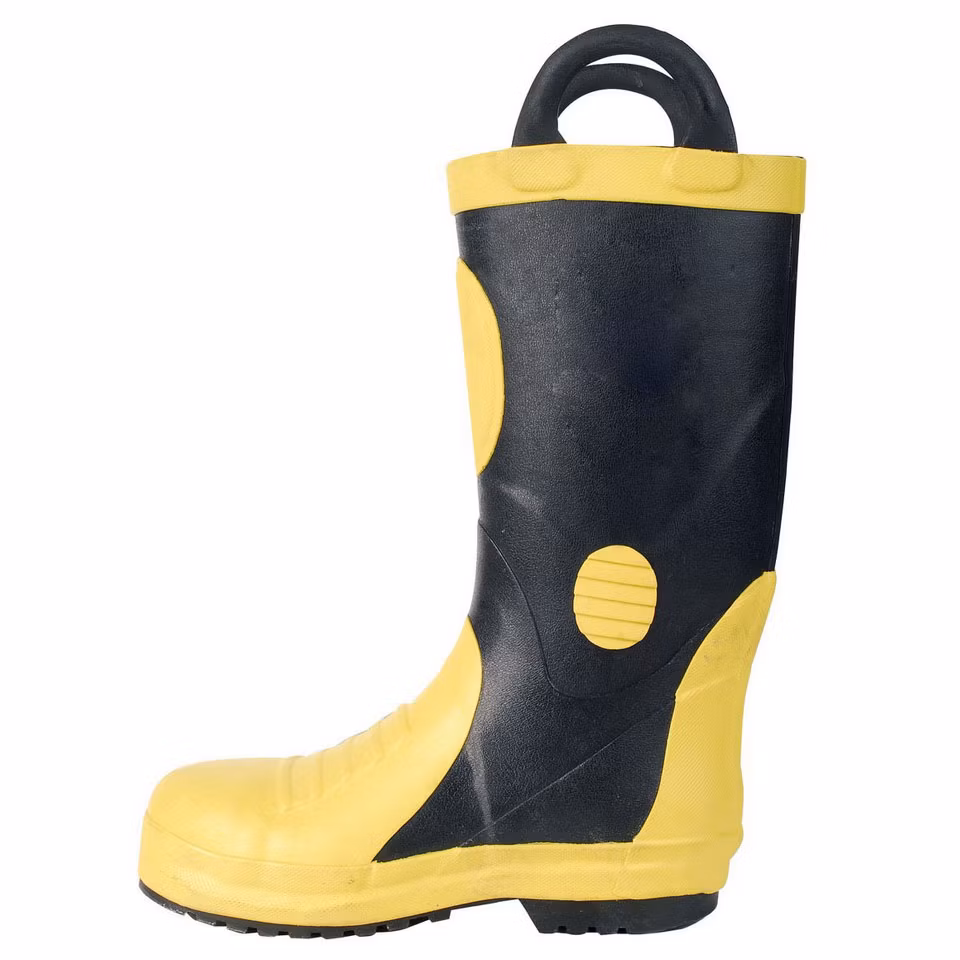 Steel Toe & Midsole Fire Fighting Safety Work Labor Rain Footwear Boots