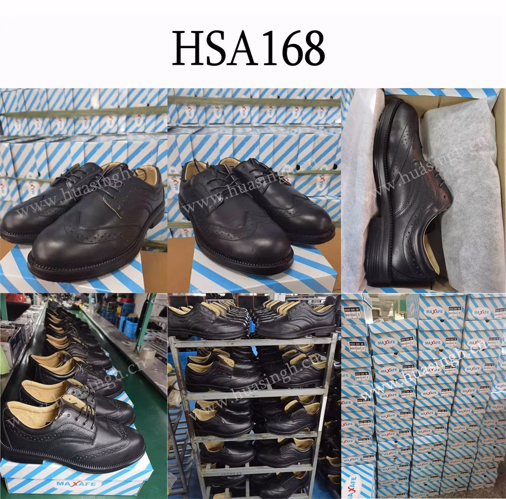 Lxg, Kenya Market Popular Steel Toe Insert Manager Safety Shoe Durable PU Outsole Men Safety Boot for Industrial Worker Hsa168