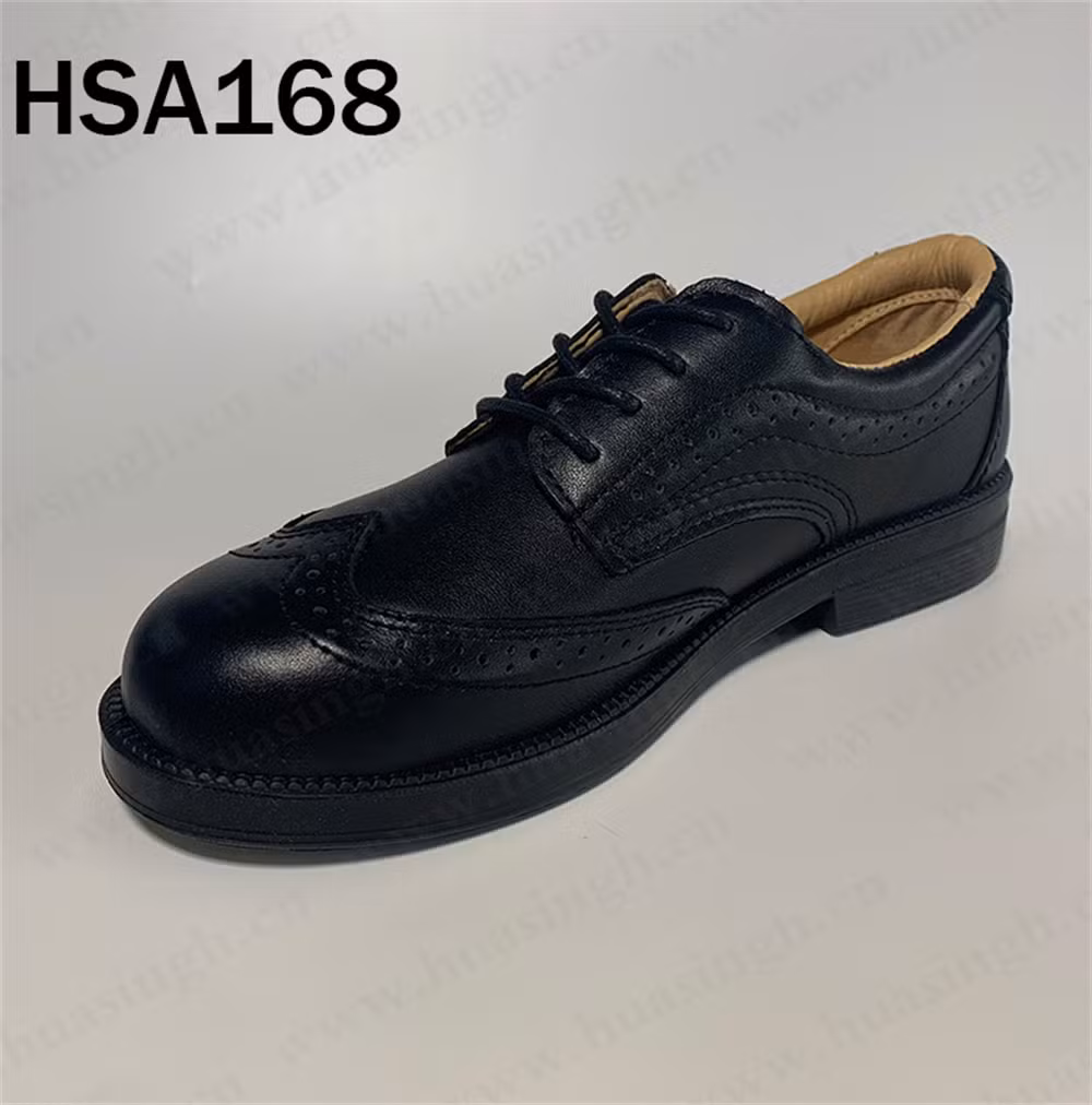 Lxg, Kenya Market Popular Steel Toe Insert Manager Safety Shoe Durable PU Outsole Men Safety Boot for Industrial Worker Hsa168