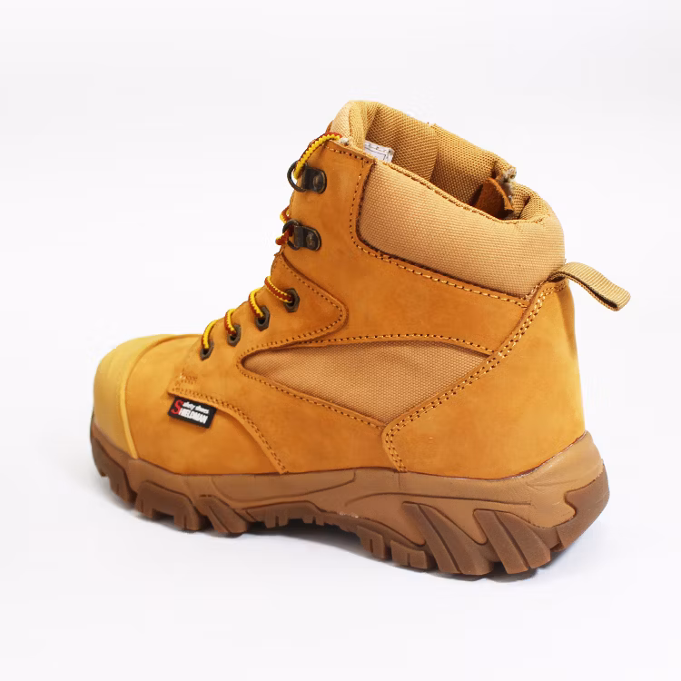 S1p S3 Nubuck Leather/Cow Split Leather Anti-Puncture Safety Shoes