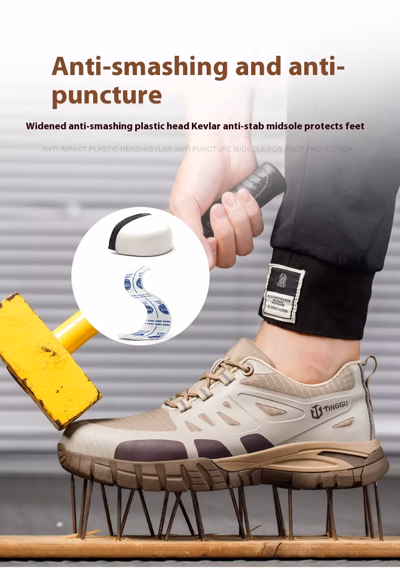 Leather Slip Resistant Steel Toe Protection Middle Cut Safety Boot