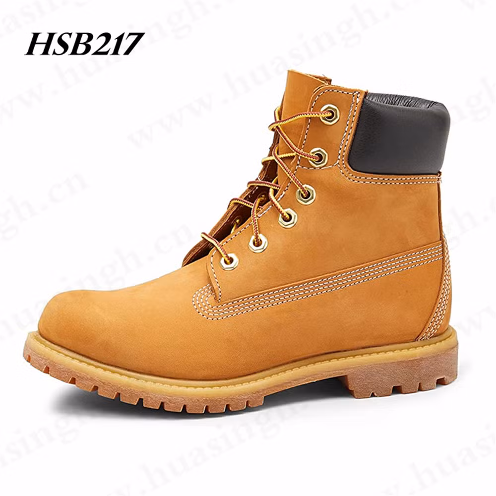Ywq, Europe Market Popular Premium Nubuck Leather Work Boot Hard Durable Goodyear Technology Welt Safety Boot HSB217