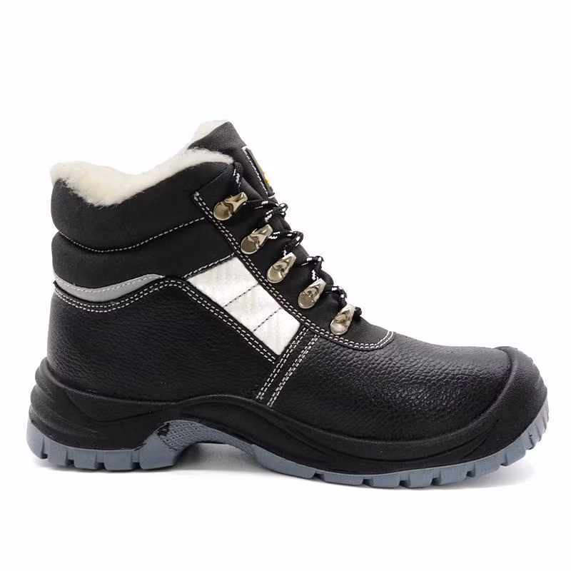 Oil Water Resistance Non-Slip Steel Toe Anti Puncture Leather Safety Shoes for Winter