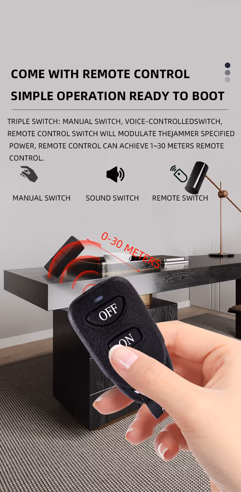 D27 Audio Anti Recording High Power Safety Equipment Anti Voice Recorder Blocker