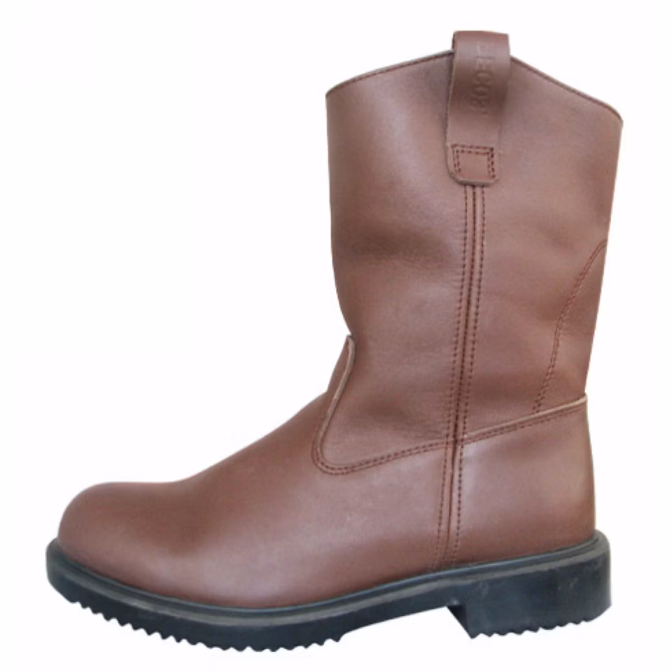 Full Grain Split Leather Steel Toe & Midsole Safety Wellington Boots