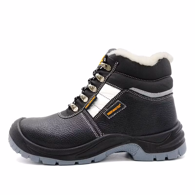 Oil Water Resistance Non-Slip Steel Toe Anti Puncture Leather Safety Shoes for Winter