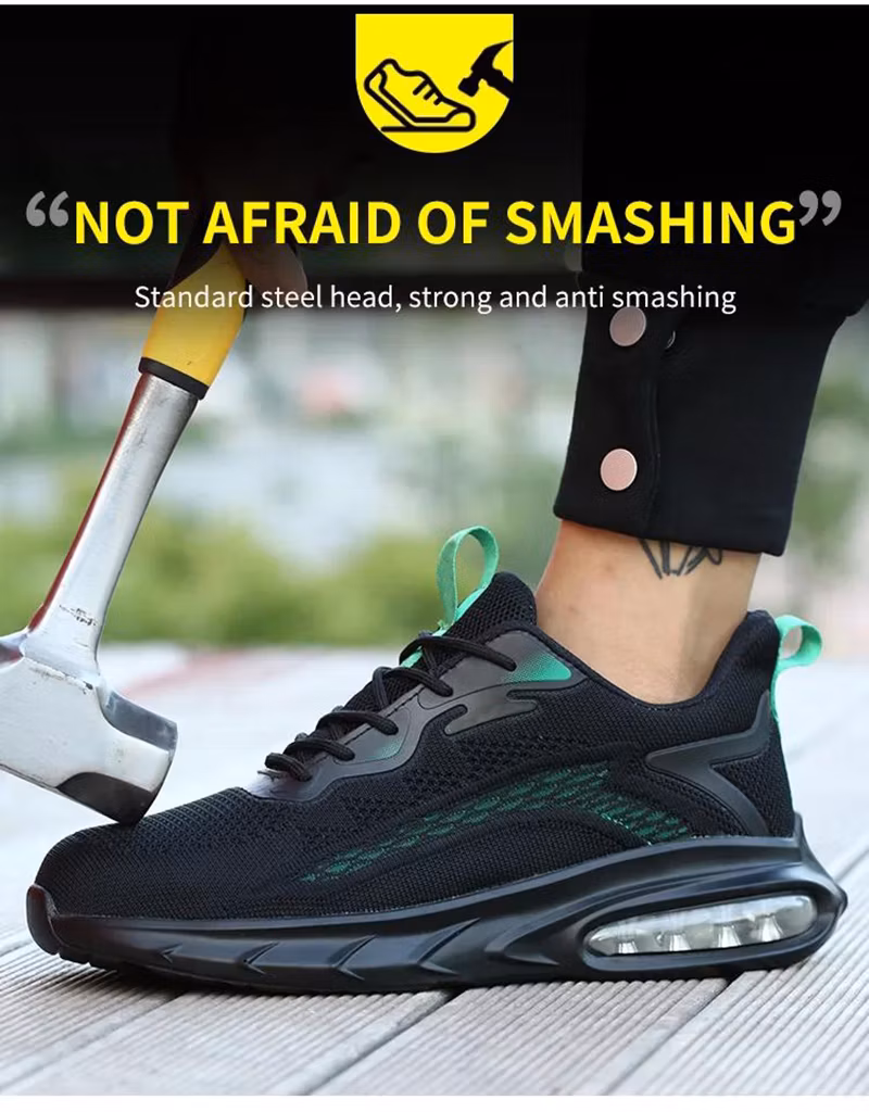 Oil Slip Resistance Puncture-Proof Steel Toe Light Weight Safety Shoes for Logistics