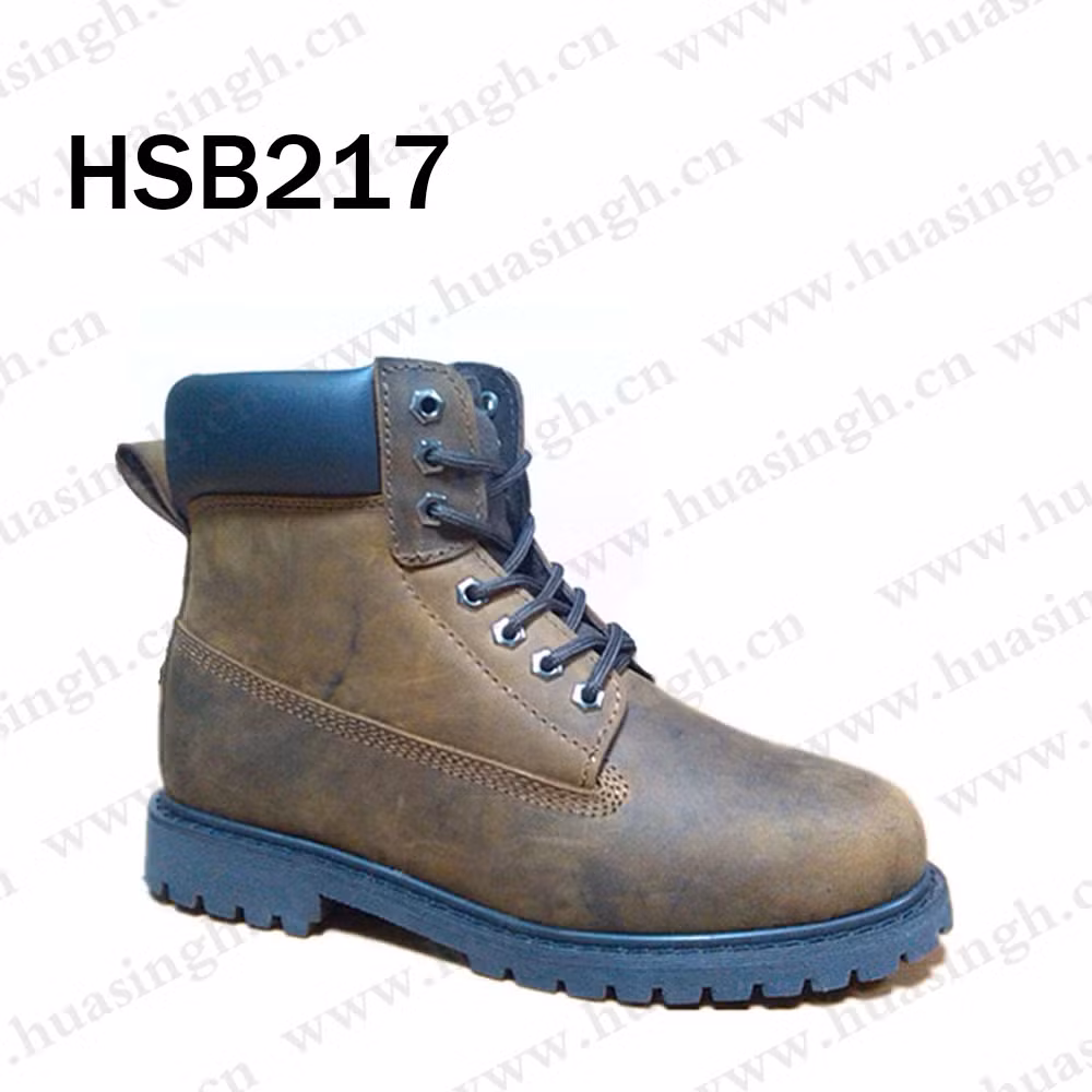 Ywq, Europe Market Popular Premium Nubuck Leather Work Boot Hard Durable Goodyear Technology Welt Safety Boot HSB217