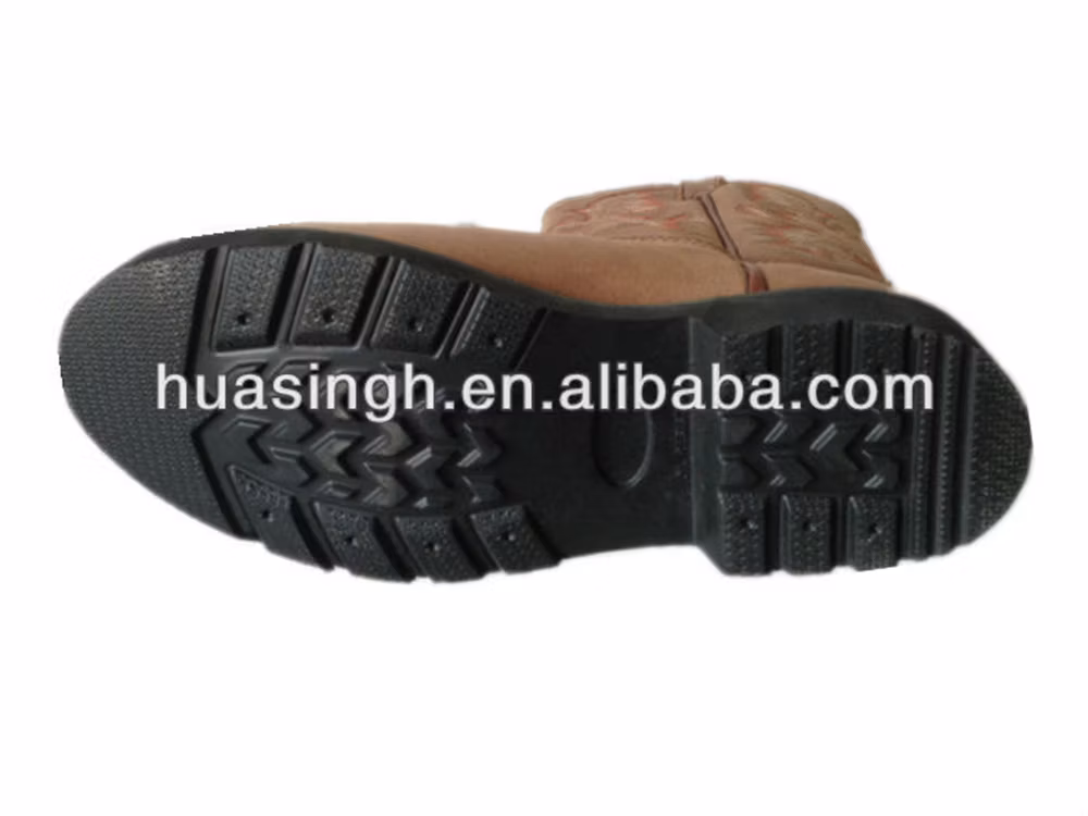 Gww, Long Tube Oil Resistant Nubuck Leather Safety Boot for Mining Lumberjack Anti-Puncture Rubber Outsole Work Boot HSB216