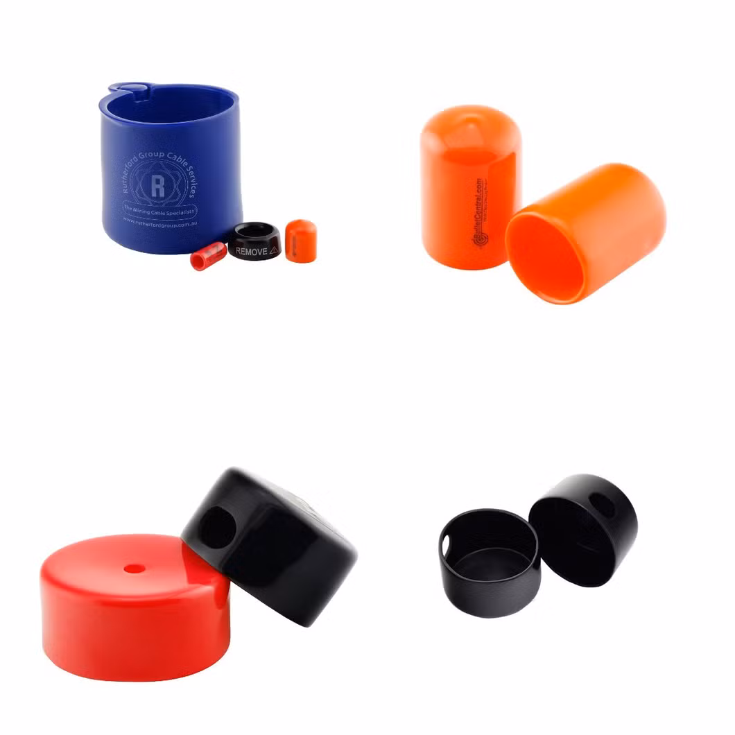 Plastic/Metal/ Stainless Steel Pipe End Protection Cap, Round PE Vinyl Cap for Nut/ Thread/ Rod/Bolt Tube PVC Dust Cap Flexible Vinyl Cap
