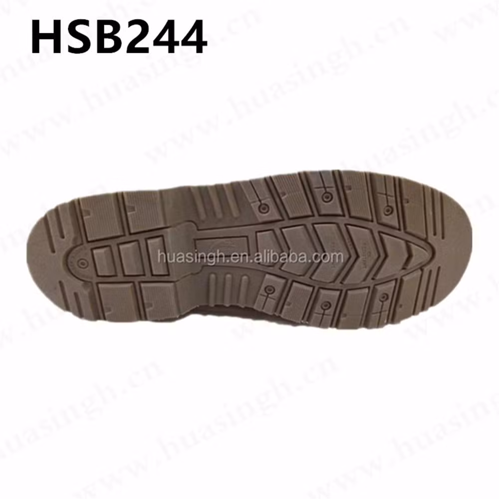 Gww, Durable Damp Proof Goodyear Rubber Outsole with Stitching Safety Shoe Alkali Resistant Suede Leatehr Upper Padded Collar Style Mining Work Boot HSB244