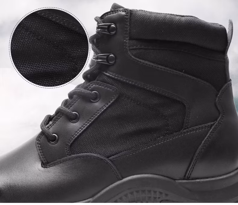 Custom Professional Wholesale Upper Leather Security Safety Work Boots Industrial Steel Toe Shoes for Men